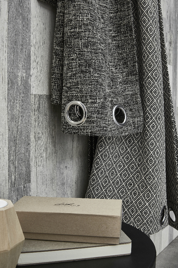 Rideau Tamisant, Kimino Noir Et Écru L.140 X H.250 Cm dedans Rideau Epais