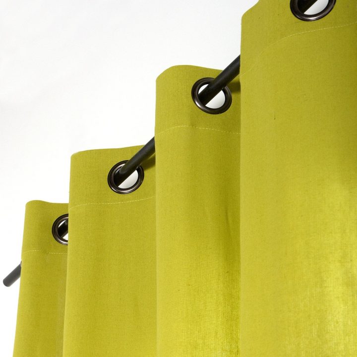 Rideau Tamisant, Softgrey, Vert Pastel, L.140 X H.260 Cm encequiconcerne Rideau Pastel