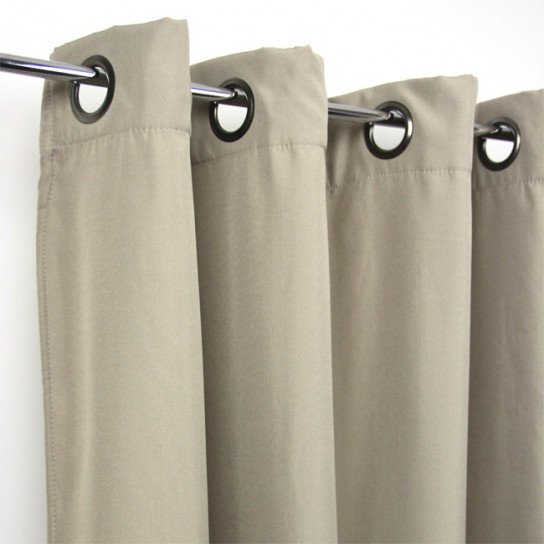 Rideau Thermique Anti-Froid Naturel – Rideaux Et Voilages dedans Rideau Doublé Polaire