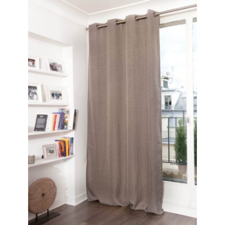 Rideau Thermique Chiné Dune Beige Brume – Rideaux Moondream pour Rideau Thermique Hiver