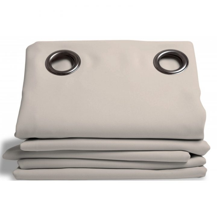 Rideau Thermique Et Occultant Gris Galet – Rideaux Moondream pour Rideau Thermique Été