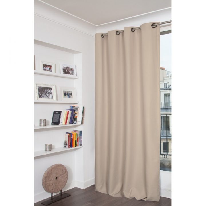 Rideau Thermique Everest Beige Darjeeling – Rideaux Moondream tout Rideau Thermique Hiver