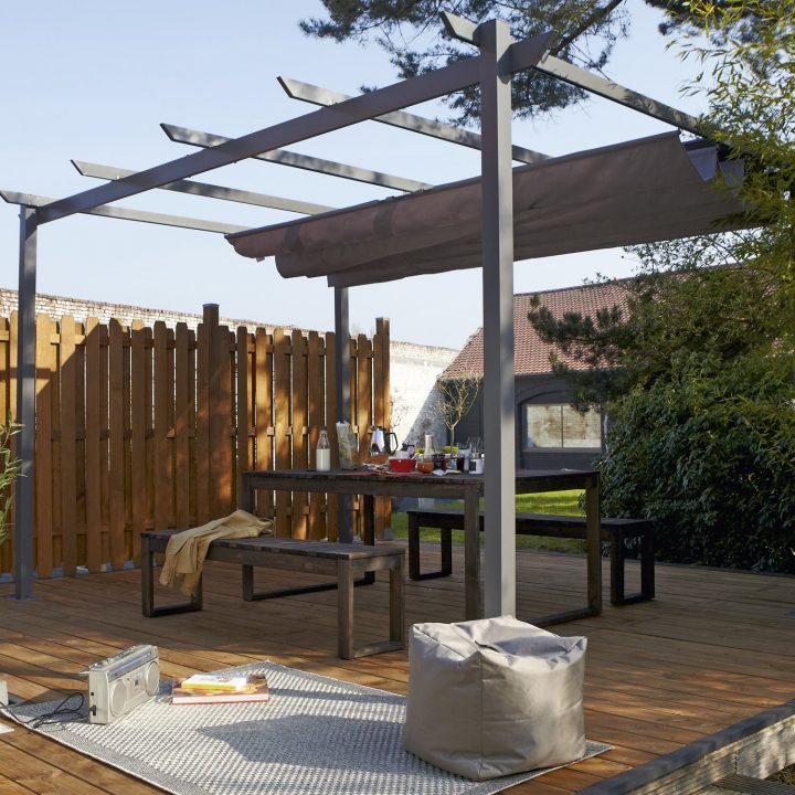 Rideau Tonnelle Leroy Merlin concernant Rideau Exterieur Pour Pergola