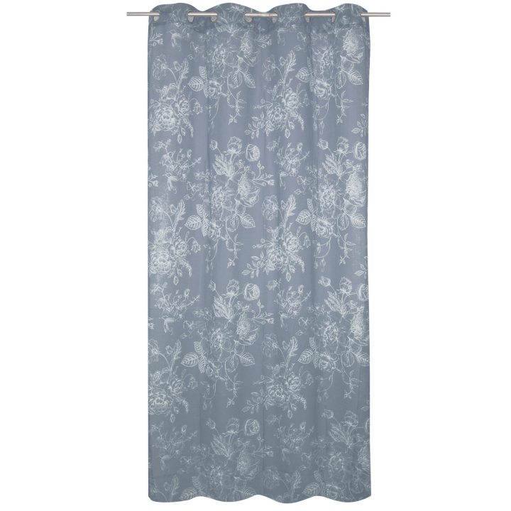 Rideau Transparent, Abby Flower, Blanc, L.135 X H.280 Cm serapportantà Rideau Transparent Blanc