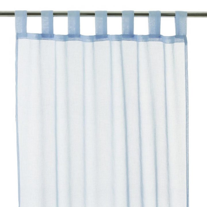 Rideau Voilage 105X250Cm Bleu tout Rideau Voilage Bleu
