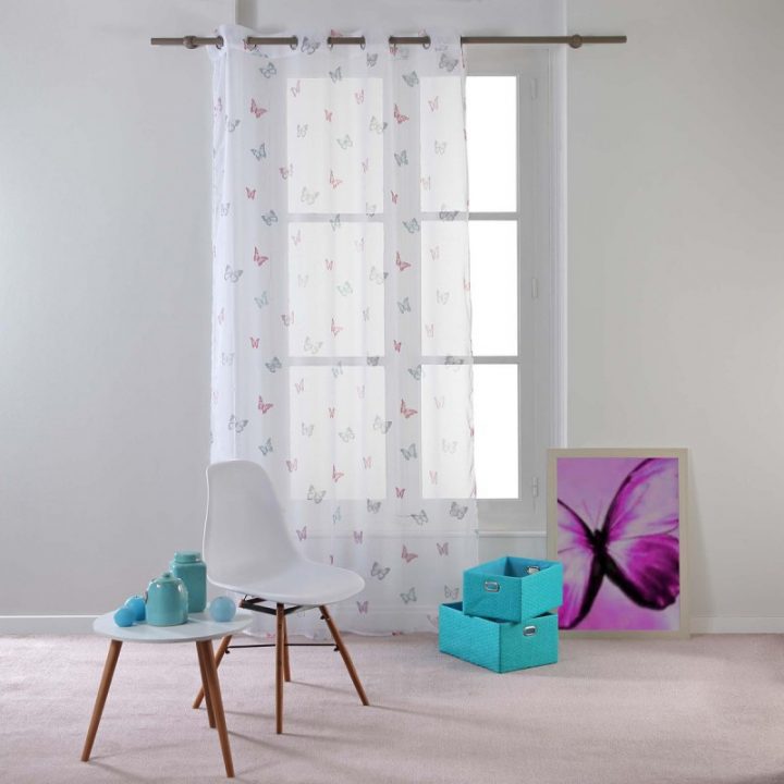 Rideau Voilage "Hesperia" 140X240Cm Pastel pour Rideau Pastel