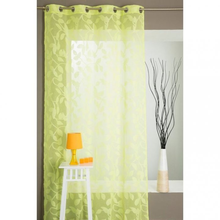 Rideau Voilage Motif Feuilles Brodés Vert Anis serapportantà Rideau Vert Anis Rideau Voilage Motif Feuilles Brodés Vert Anis serapportantà Rideau Vert Anis
