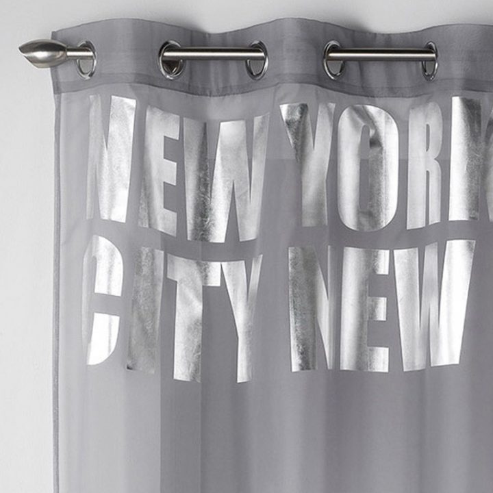 Rideau Voilage "New York Silver" 140X260Cm Gris intérieur Rideau New York But Rideau Voilage "New York Silver" 140X260Cm Gris intérieur Rideau New York But