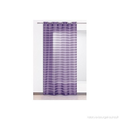 Rideau Voilage Style Design Traits Opaques Violet Mauve encequiconcerne Rideau Mauve