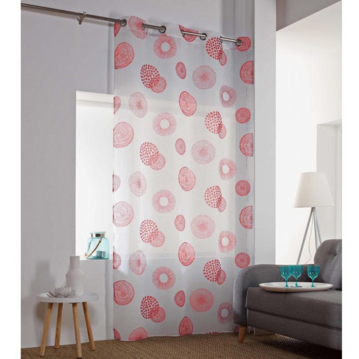 Rideau Voilage "Vega" 140X240Cm Corail pour Rideaux Couleur Corail Rideau Voilage "Vega" 140X240Cm Corail pour Rideaux Couleur Corail