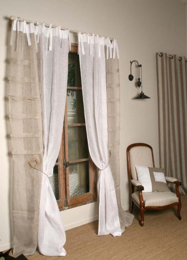 Rideau Voile De Lin Blanc Et Beige Modèle Iris – Le Monde dedans Rideau Mauve Et Blanc Rideau Voile De Lin Blanc Et Beige Modèle Iris – Le Monde dedans Rideau Mauve Et Blanc