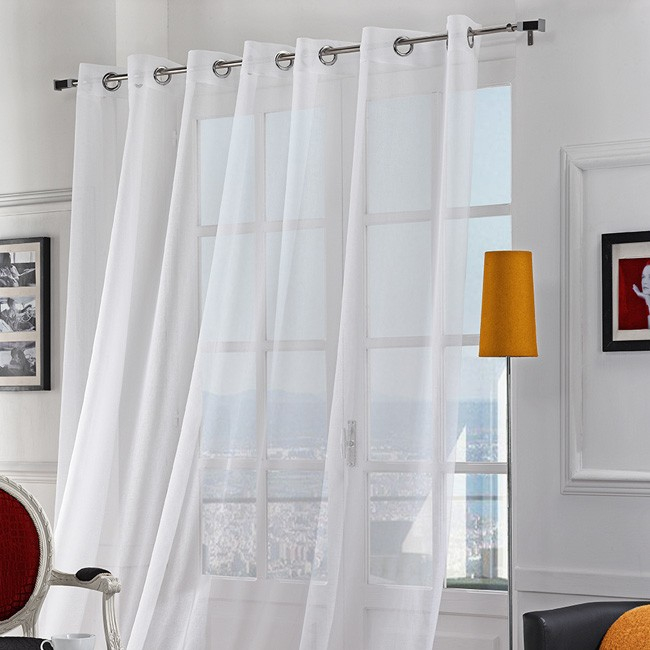 Rideau Voile Tissé Grande Largeur Œillets Blanc avec Tissus Lin Pour Rideaux Rideau Voile Tissé Grande Largeur Œillets Blanc avec Tissus Lin Pour Rideaux