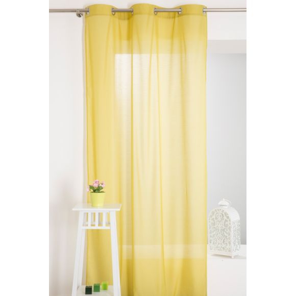 Rideaudiscount – Rideau Voilage Uni 140 X 240 Cm À Œillets serapportantà Rideau Leger Rideaudiscount – Rideau Voilage Uni 140 X 240 Cm À Œillets serapportantà Rideau Leger
