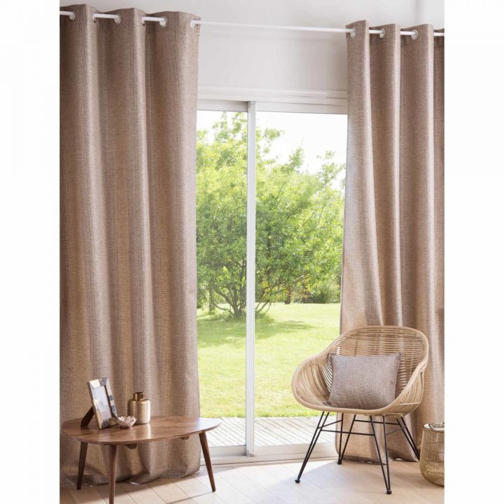 Rideaux À Œillets Gris Et Doré 135X250 | Maisons Du Monde à Rideau Lin Maison Du Monde Rideaux À Œillets Gris Et Doré 135X250 | Maisons Du Monde à Rideau Lin Maison Du Monde