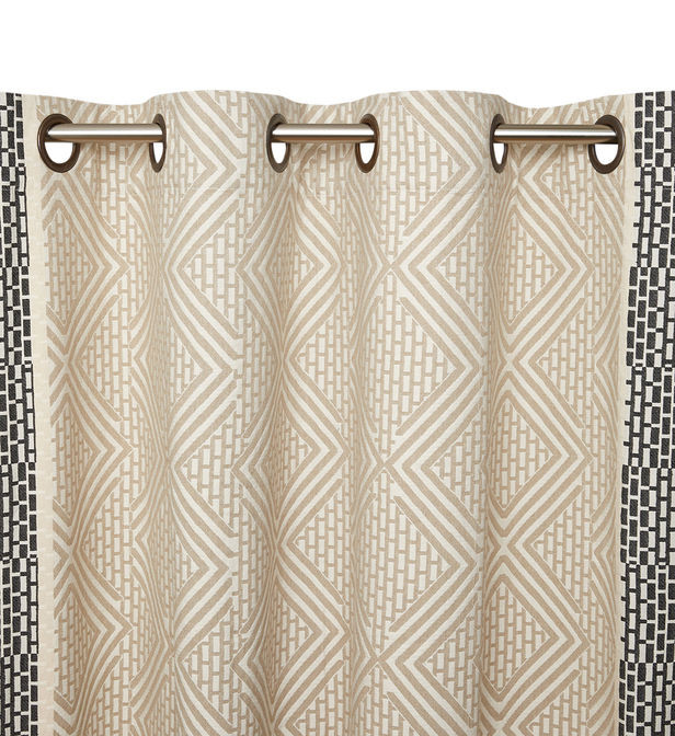 Rideaux À Oeillets Rambouteau Coton Beige Et Noir 140 X concernant Rideaux Galeries Lafayette Maison Rideaux À Oeillets Rambouteau Coton Beige Et Noir 140 X concernant Rideaux Galeries Lafayette Maison