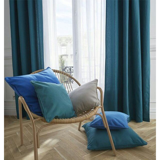 Rideaux Bleu Canard | Rideau Bleu Canard, Rideaux, Rideaux concernant Rideaux Occultants Bleu Canard