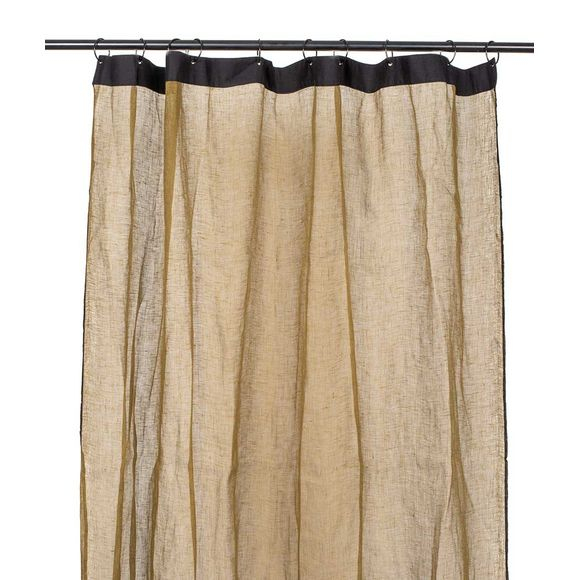 Rideaux Bonifacio 100% Lin À Œillets Naturel 140X280Cm Pas à Rideaux En Lin Naturel