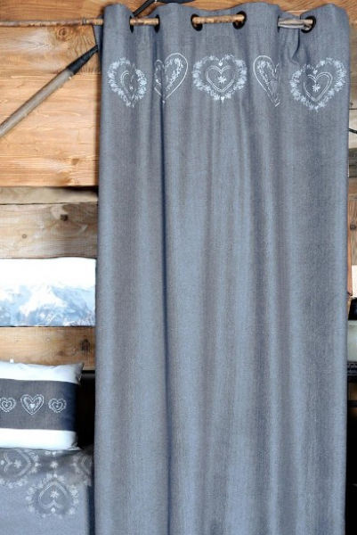 Rideaux Chalet Coeur – Éclairage De La Cuisine avec Rideaux Style Montagne Rideaux Chalet Coeur – Éclairage De La Cuisine avec Rideaux Style Montagne