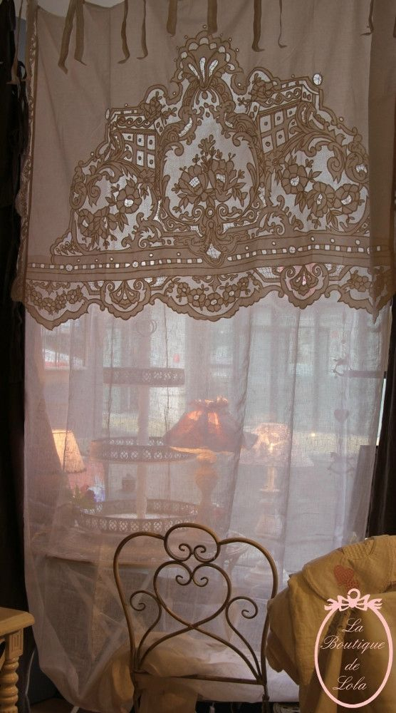 Rideaux Charme – La Boutique De Lola | Décoration dedans Rideaux Romantiques