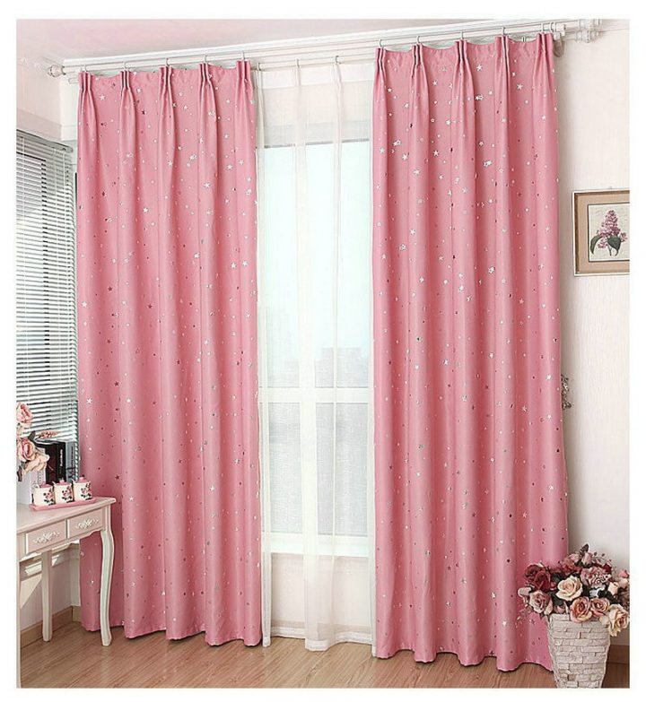 Rideaux De Fenêtre Couleur Unie Étoiles Motif Produits à Rideaux Salle À Manger