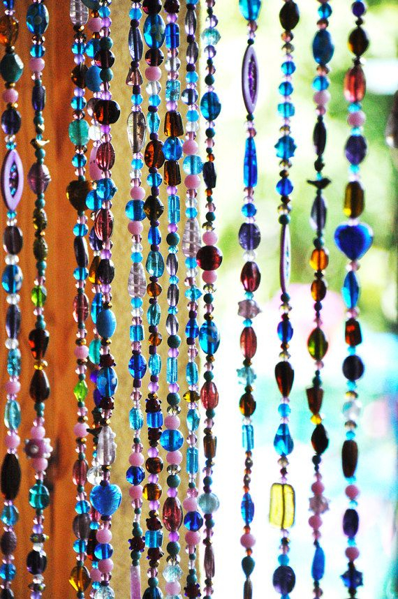 Rideaux De Perles En Verre – Recherche Google | Rideau avec Rideau En Perle