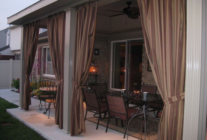 Rideaux Extérieurs Sur Mesure – Black Sun | Rideau concernant Rideau Exterieur Balcon