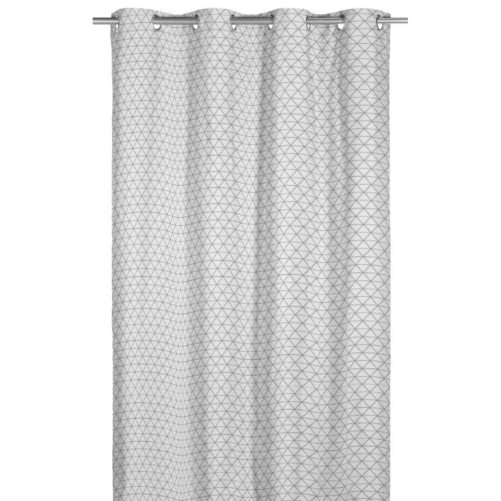 Rideaux Géométriques Blanc 140 X 250 Cm – Rideau – Rideau pour Rideaux Geometrique