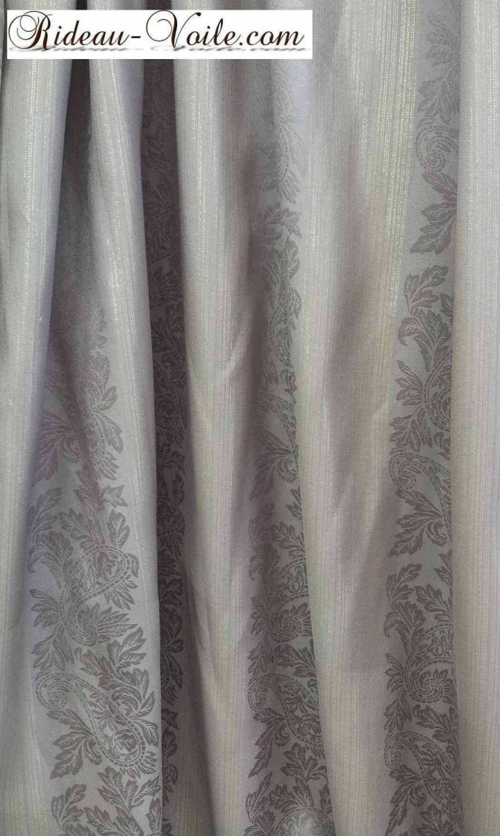 Rideaux Indien Filament Argenté Déco Www.rideau-Voile tout Rideau Indien