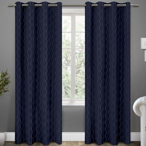 Rideaux Opaques Trellis (Bleu) | Rideaux, Fenetre dedans Rideaux Opaques Rideaux Opaques Trellis (Bleu) | Rideaux, Fenetre dedans Rideaux Opaques