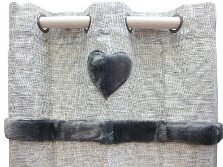 Rideaux Pas Cher – Double Rideaux – Rideaux Panneau (4) destiné Rideau Fourrure