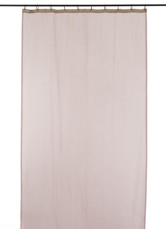 Rideaux Pois Mousseline Framboise à Rideaux Framboise