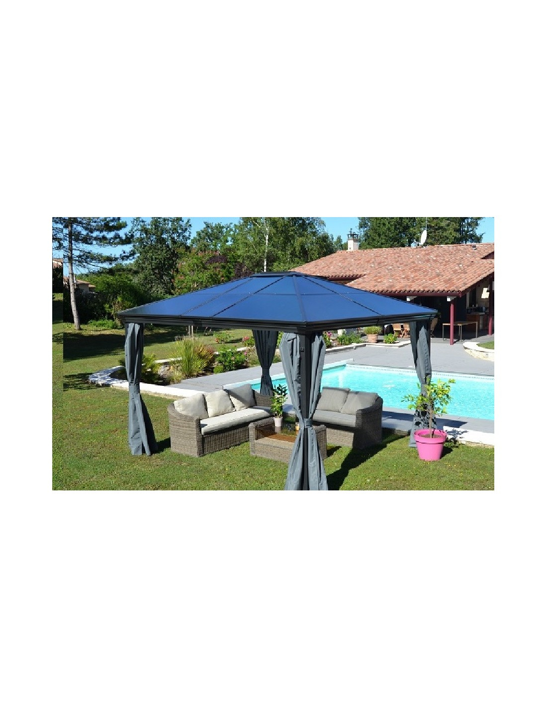 Rideaux Pour Tonnelle Jade - Couleurs Du Monde tout Rideaux Pour Tonnelle