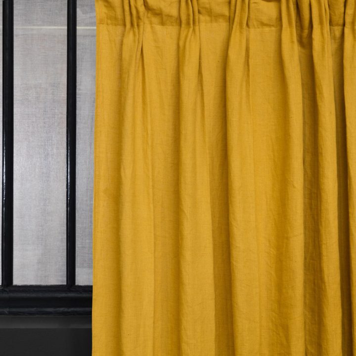 Rideaux Prêt À Poser Lin Lavé encequiconcerne Rideaux Pret A Poser