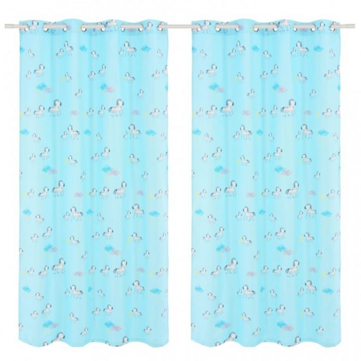 Rideaux Rideau Occultant Imprimé Pour Enfants 2 Pcs 140 X encequiconcerne Rideau Zebre