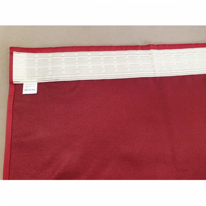 Rideaux Ruflette Starlight Bordeaux, Isolant Thermique tout Ruflette Vague Pour Rideaux