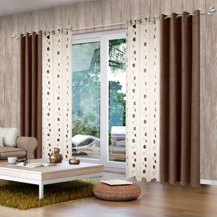 Rideaux Salon | Decoration Interieur Salon, Rideaux concernant Rideau Voilage Beige