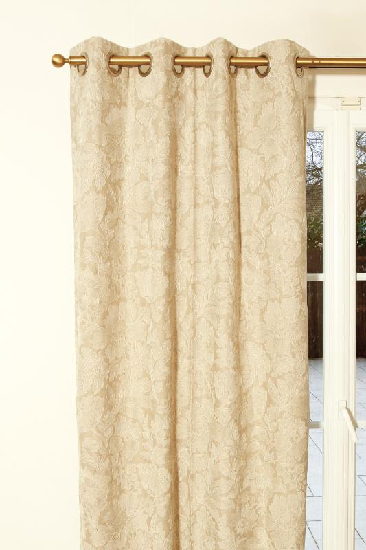 Rideaux Sur-Mesure En Lin Brodé Coloris Naturel intérieur Rideaux En Lin Naturel
