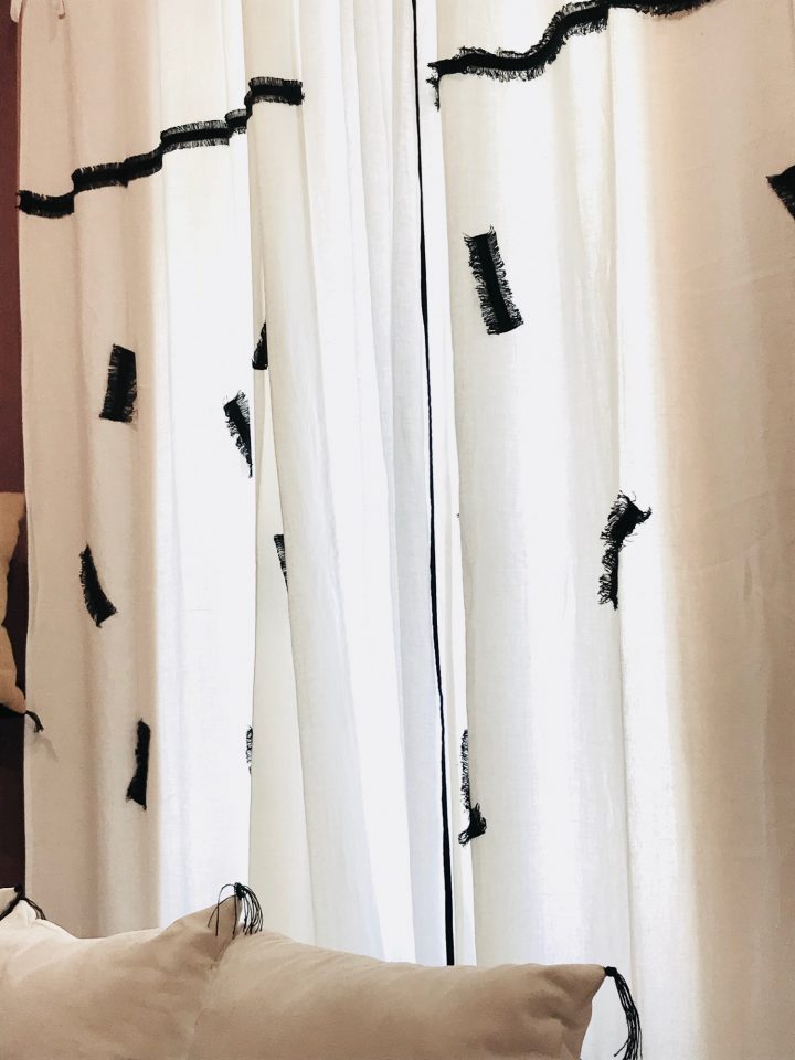 Rideaux Sur Mesure En Lin Naturel Tribal 2 Spécialiste En concernant Rideaux En Lin Naturel