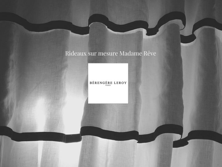 Rideaux Sur Mesure Madame Reve Voile De Lin Blanc Double tout Rideaux 300 Cm