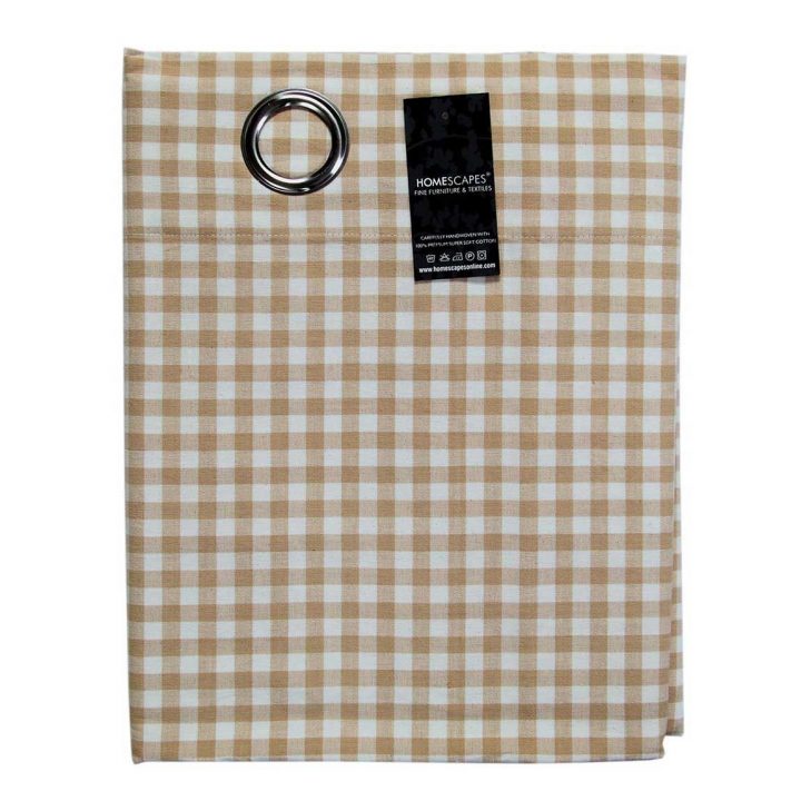 Rideaux Vichy Beige À Œillets 100% Coton Prêt À Poser dedans Rideaux Vichy Rideaux Vichy Beige À Œillets 100% Coton Prêt À Poser dedans Rideaux Vichy