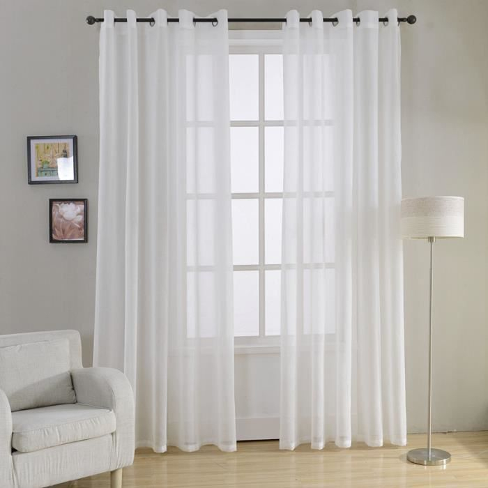Rideaux Voilage Blanc – Achat / Vente Pas Cher intérieur Rideaux Voilages Pas Cher Rideaux Voilage Blanc – Achat / Vente Pas Cher intérieur Rideaux Voilages Pas Cher