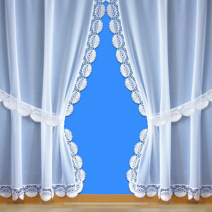 Rideaux Voilages En Lin Ou Polyester Avec Une Finition Macramé concernant Rideaux Dentelle Ancienne Ou Macramé