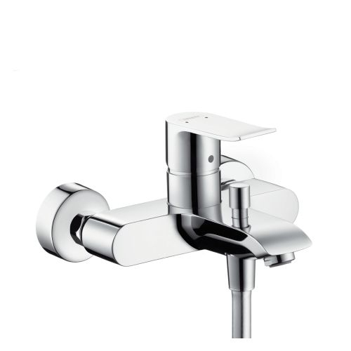 Robinet Mitigeur Bain/Douche Mural Metris Hansgrohe 31480000 encequiconcerne Branchement Mitigeur Douche