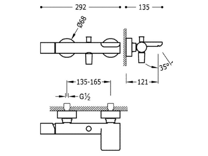 Robinetterie Mitigeur Bain Douche ; Avec Cascade avec Mitigeur Cascade Bain Douche