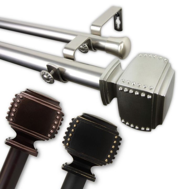 Rod Desyne 1" Dia. Ajustable 66" À 120" Tringle À Rideau tout Tringle Rideau Plate Rod Desyne 1" Dia. Ajustable 66" À 120" Tringle À Rideau tout Tringle Rideau Plate