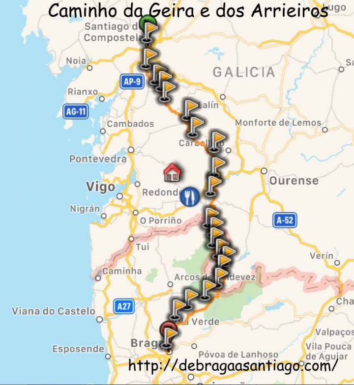 Rota Vicentina & Variantes avec Chemin De Compostelle Au Portugal Itinéraire