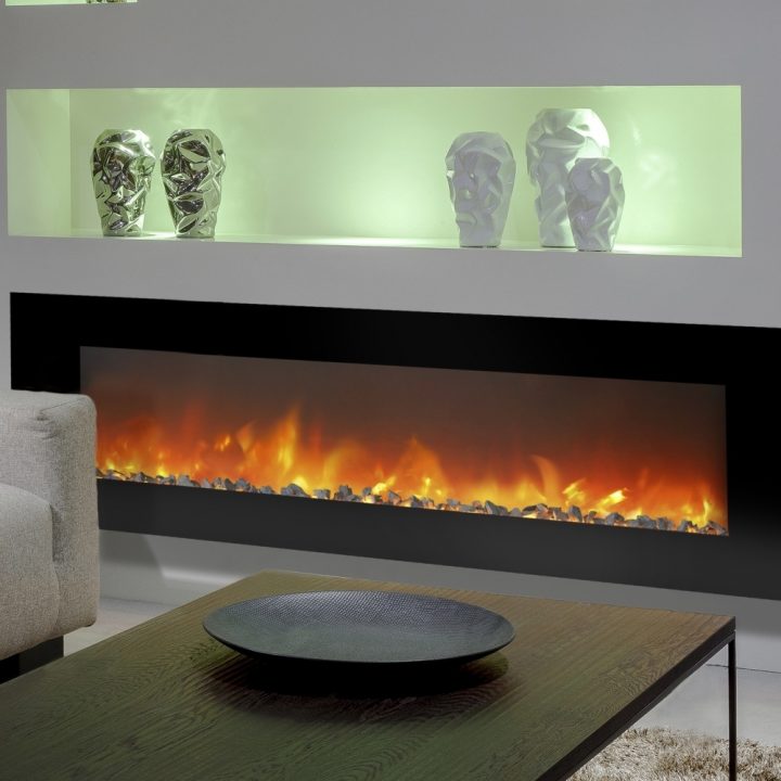 Ruby Fires Trivero 180 Cheminée Murale Électrique Vitré dedans Cheminée Electrique Murale