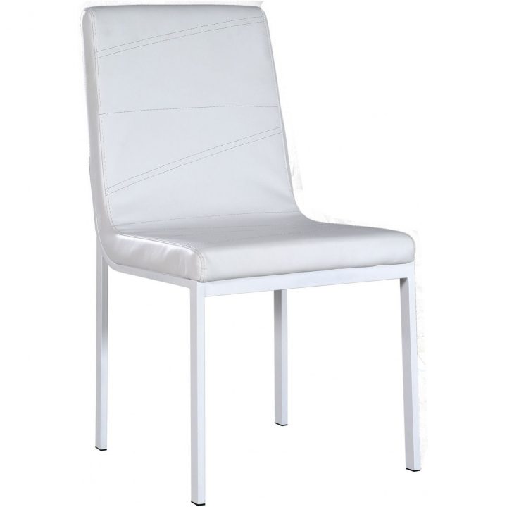 Salle À Manger – Chaise Design Blanc Discount – Comforium destiné Chaises De Salle À Manger Design