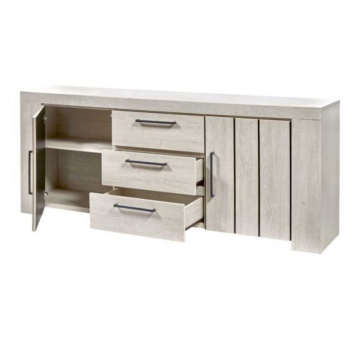 Salle À Manger Complète Chêne Blanchi Lierre – Univers avec Salle A Manger Chene Blanchi