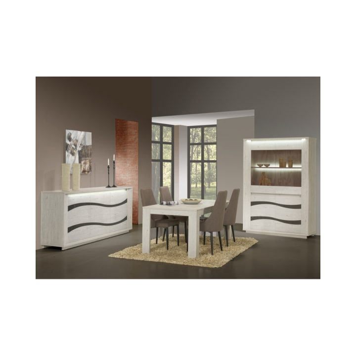 Salle À Manger Complète Contemporaine Avec 4 Chaises David à Salle A Manger Complete But